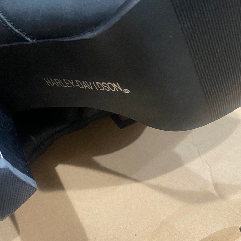 Harley-Davidson Black Leather Riding Boots - Picture 5 of 9